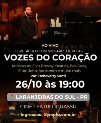 "Light Symphony - Vozes do Coração" em Laranjeiras do Sul